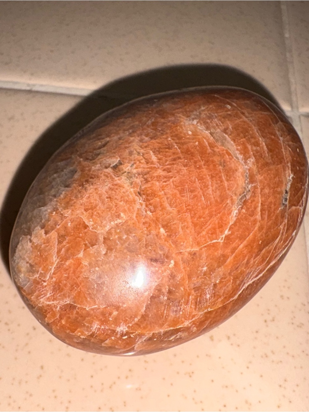 Polished Orange Jasper Egg